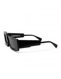 Kuboraum X11 black rectangular asymmetrical sunglasses