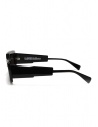 Kuboraum X11 black rectangular asymmetrical sunglasses X11 99-01 BS dark brown price