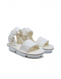 Trippen Synchron white open sandals with elastic bands on discount sales online