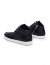 Leather Crown EARTH sneakers alte in pelle nera MLC133 20119 prezzo