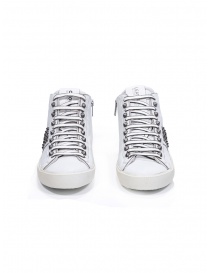 Leather Crown STUDBORN studded mid top sneakers in white mens shoes buy online