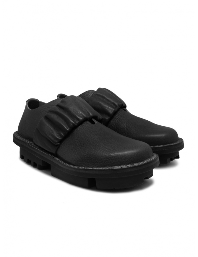Trippen Keen scarpe basse nere con fascia elastica KEEN BLACK-WAW TC BLACK
