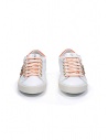 Leather Crown STUDLIGHT sneakers borchiate bianche e arancioni WLC148 20138 prezzo