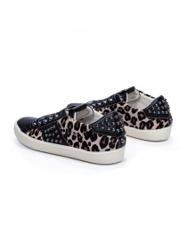 Leather Crown STUDLIGHT studded leopard sneakers price