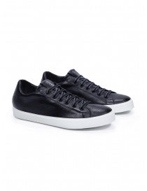 Leather Crown PURE low sneakers in black leather WLC136 20119