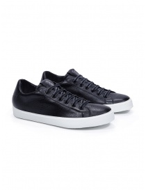 Leather Crown PURE sneakers basse in pelle nera WLC136 20119