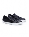 Leather Crown PURE low sneakers in black leather buy online WLC136 20119