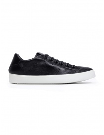 Leather Crown PURE low sneakers in black leather buy online