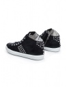 Leather Crown STUDBORN black studded mid top sneakers WLC167 20131 price