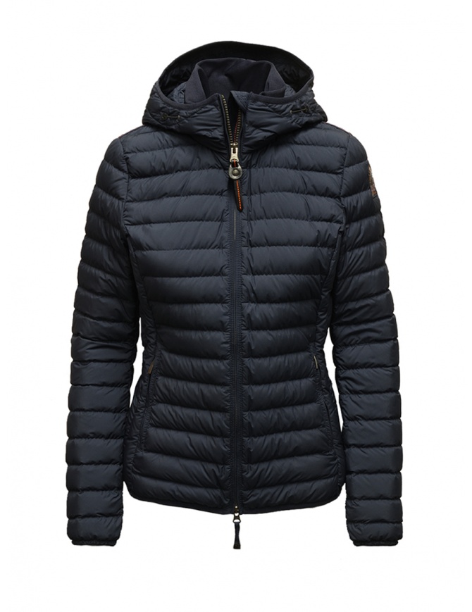 Parajumpers Juliet light hooded down jacket in blue PWPUFSL35 JULIET INK BLUE 571 womens jackets online shopping