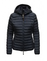 Parajumpers Juliet light hooded down jacket in blue buy online PWPUFSL35 JULIET INK BLUE 571