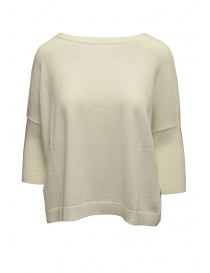 Ma'ry'ya maglia in cotone bianco con spacco dietro online
