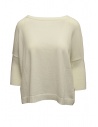 Ma'ry'ya maglia in cotone bianco con spacco dietro acquista online YGK024 1WHITE