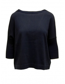 Ma'ry'ya maglia aperta dietro colore blu YGK024 12NAVY order online