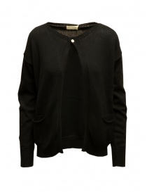 Ma'ry'ya pullover Rebecca nero con bottone YGK038 6BLACK order online