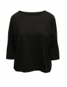 Ma'ry'ya maglia in cotone nero con spacco acquista online YGK024 6BLACK