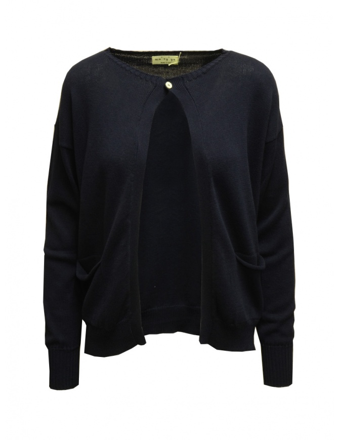 Ma'ry'ya Rebecca navy blue pullover with button YGK038 12NAVY Ma'ry'ya Rebecca navy blue pullover with button YGK038 12NAVY women s knitwear online shopping