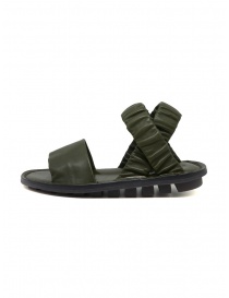 Trippen Synchron open sandals in khaki-colored leather buy online