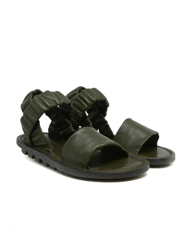 Trippen Synchron open sandals in khaki-colored leather KHAKI-SAT KHAKI-LXP SK SMG womens shoes online shopping