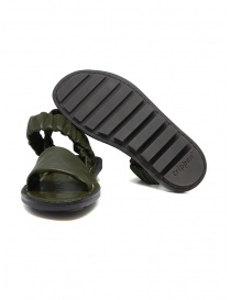 Trippen Synchron sandal aperti in pelle color khaki prezzo