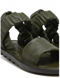 Trippen Synchron open sandals in khaki-colored leather womens shoes price