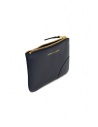 Comme des Garçons SA8100 portamonete a busta in pelle blu navyshop online portafogli