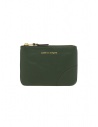 Comme des Garçons SA8100 portamonete a busta in pelle verde bottiglia acquista online SA8100 BOTTLE GREEN