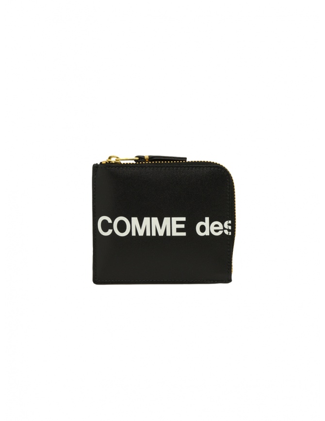 Comme des Garçons SA3100HL huge logo black wallet SA3100HL HUGE LOGO BLACK wallets online shopping