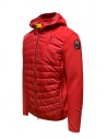Parajumpers Nolan red jacket with hood and fabric sleeves PMHYBWU02 NOLAN MARS RED 676 price