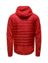 Parajumpers Nolan red jacket with hood and fabric sleeves shop online mens jackets