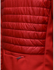 Parajumpers Nolan giacca rossa con cappuccio e maglie in tessuto acquista online prezzo