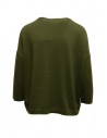 Ma'ry'ya maglia in cotone e cashmere verde militareshop online maglieria donna