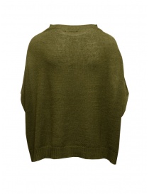 Ma'ry'ya maglia a poncho in lino e lana verde avocado prezzo