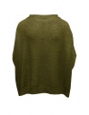 Ma'ry'ya avocado green linen and wool poncho sweater YGK104 4AVOCADO price