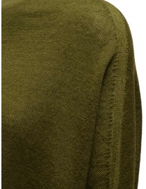 Ma'ry'ya avocado green linen and wool poncho sweater women s knitwear buy online