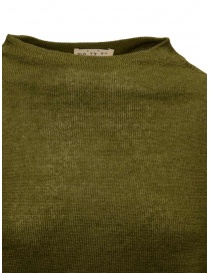 Ma'ry'ya avocado green linen and wool poncho sweater buy online