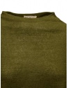 Ma'ry'ya maglia a poncho in lino e lana verde avocadoshop online maglieria donna