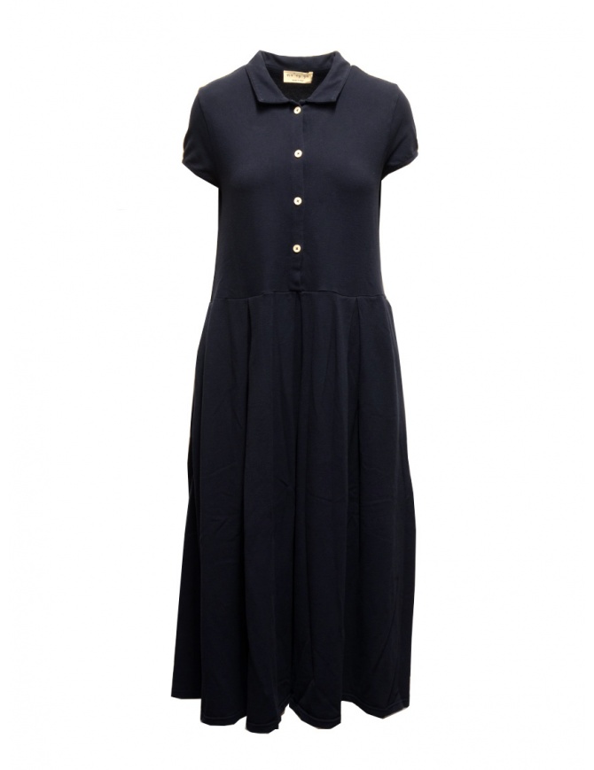 Ma'ry'ya navy blue polo dress YGJ080 8NAVY womens dresses online shopping