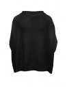 Ma'ry'ya black poncho sweater in linen and wool shop online women s knitwear