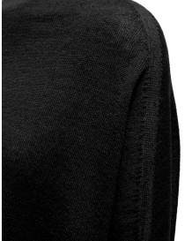 Ma'ry'ya black poncho sweater in linen and wool women s knitwear buy online