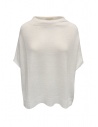 Ma'ry'ya maglia a poncho in lino e lana bianca acquista online YGK104 1WHITE