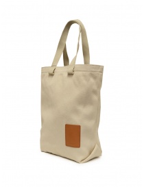 Il Bisonte Robur tote bag in tela bianca acquista online