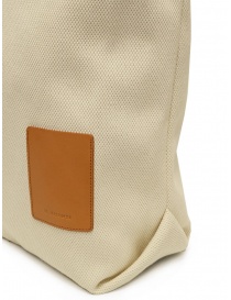 Il Bisonte Robur shopping bag in cotone bianco crema