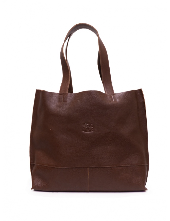 Il Bisonte Valentina borsa tote in pelle marrone BTO003PV0001 MARRONE BW147 borse online shopping