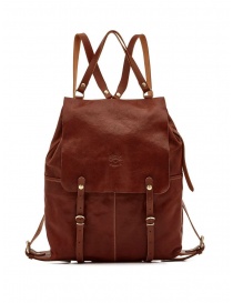 Il Bisonte Trappola brown leather backpack BBA002PO0001 SEPPIA BW230 order online