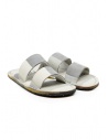 Trippen Kismet sandalo ciabatta a righe bianche e grigie acquista online KISMET F LEA CLOUDS-LEA R8 BLK