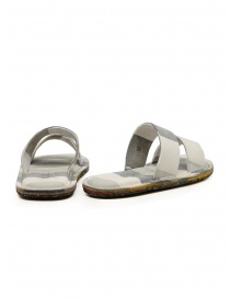 Trippen Kismet white and grey striped slipper sandal