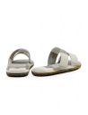 Trippen Kismet sandalo ciabatta a righe bianche e grigieshop online calzature donna