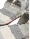 Trippen Kismet sandalo ciabatta a righe bianche e grigie KISMET F LEA CLOUDS-LEA R8 BLK acquista online