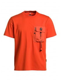 Parajumpers Mojave T-shirt arancione con tasca PMTEERE07 MOJAVE CARROT 729